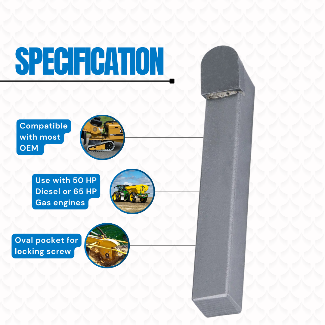 12-PACK Rayco 1/2" Stump Grinder / Cutter Teeth. Left, Right, Straight