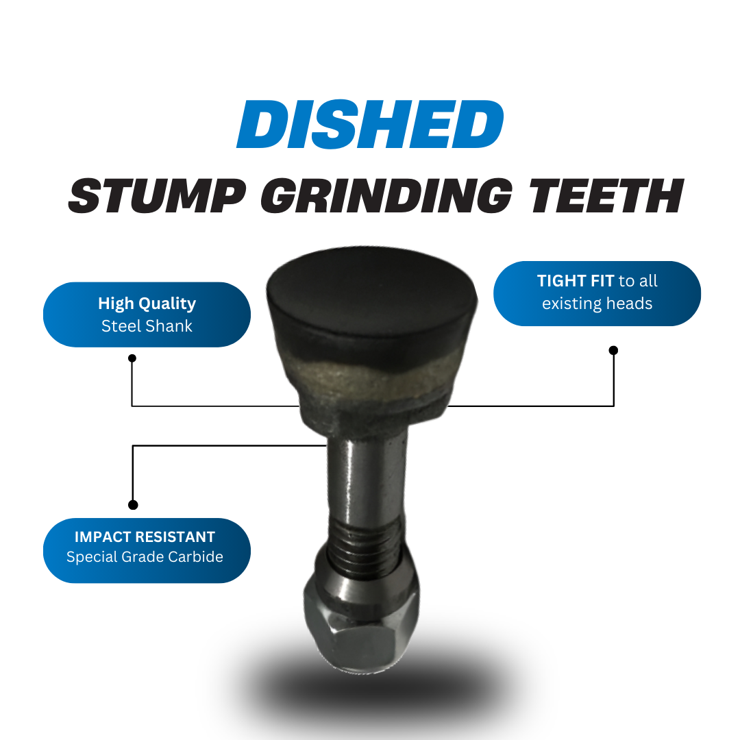 Dished Stump Cutting/Grinding Teeth