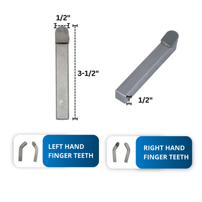 Rayco 1/2" Stump Grinder / Cutter Teeth. Left, Right, Straight