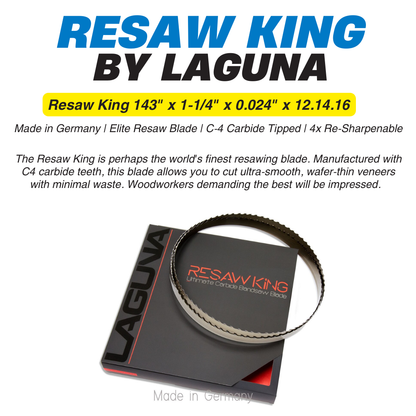 Resaw King 143" x 1-1/4" x 0.024" x 12.14.16 mm Bandsaw Blade