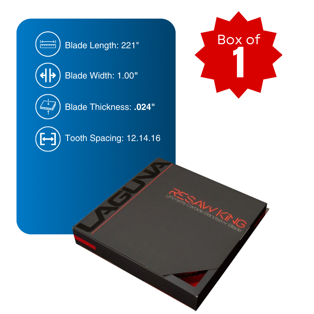 Resaw King 221" x 1" x 0.024" x 12.14.16 mm Bandsaw Blade