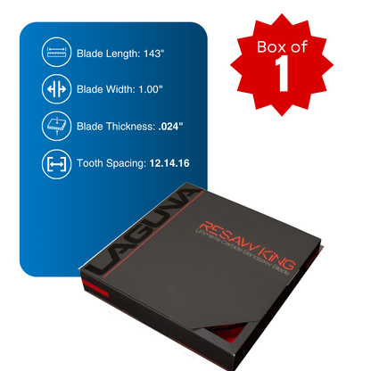 Resaw King 143" x 1" x 0.024" x 12.14.16 mm Bandsaw Blade