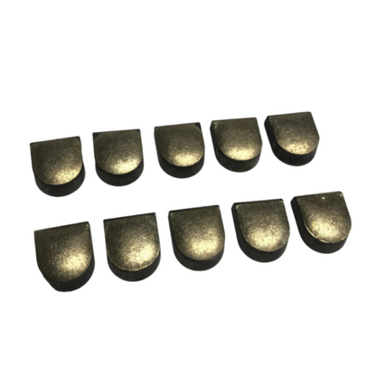 10-PACK Pretinned Stump Cutter Carbide Teeth (w/ Silver Solder)