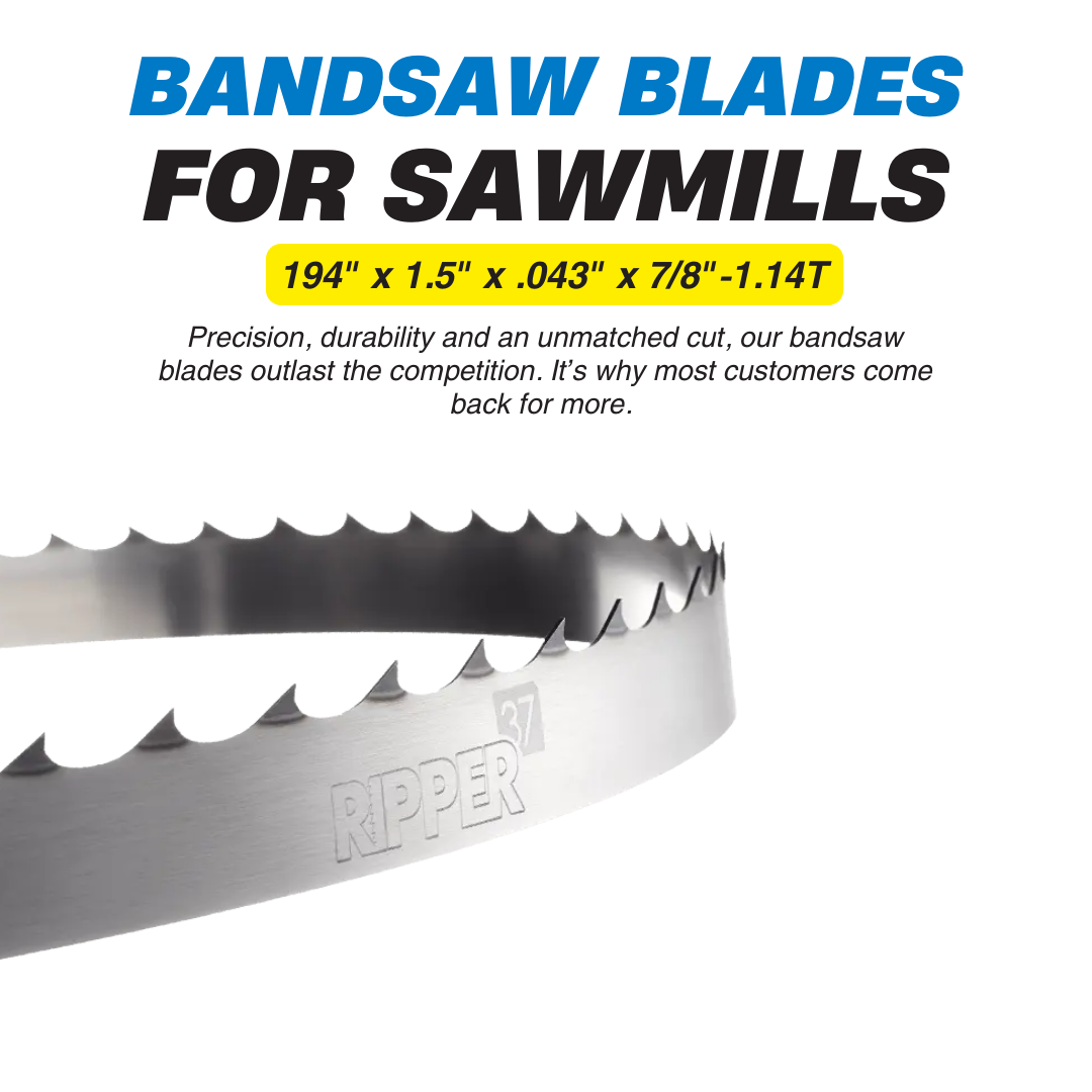194" x 1.5" x .043" x 7/8"-1.14T Bandsaw Blades (Box of 12)