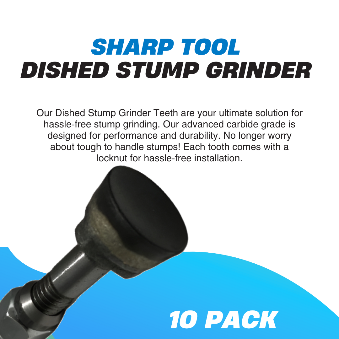 10 PACK Dished Stump Cutting/Grinding Teeth