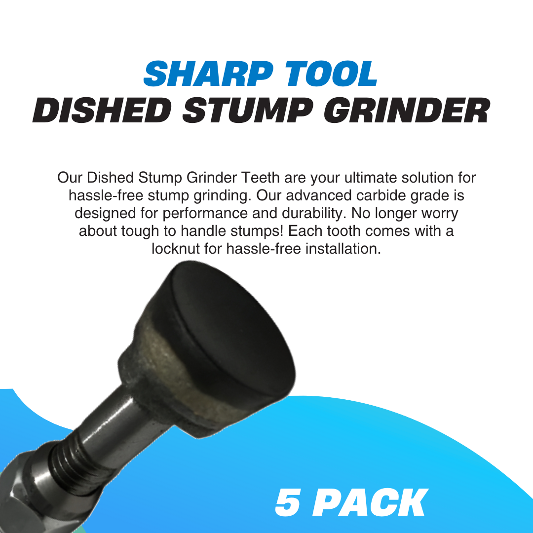 5-PACK Dished Stump Cutting/Grinding Teeth