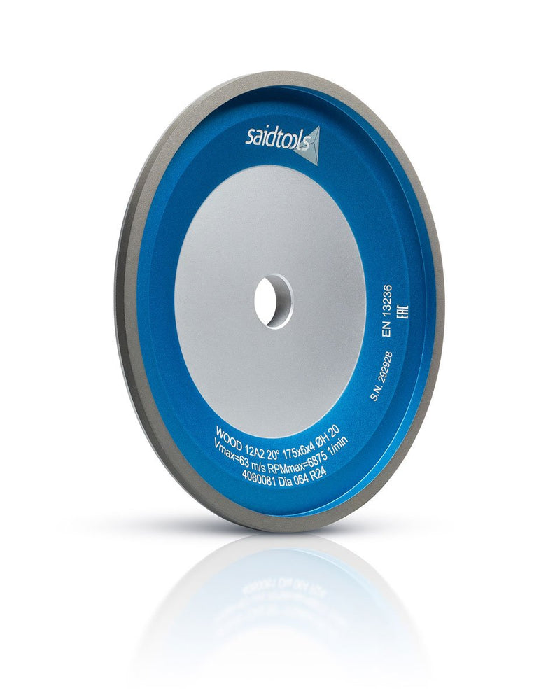 Saidtools - 12A2 20° Diamond Grinding Wheel - 150mm Diam - 100 Grit - 20 Hole - 400/25