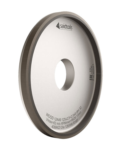 Saidtools - 12AA9 Diamond Grinding Wheel - 125mm Diam - 150/400 Grit - 32 Hole