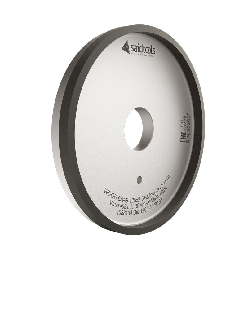 Saidtools - 6AA9 Diamond Grinding Wheel - 125mm Diam - 150/400 Grit - 32+1F Hole -R9.22