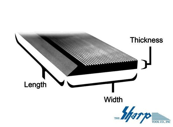 1/4" x 1-3/4" x 25" Black Nitride HSS Corrugated Moulder Knife